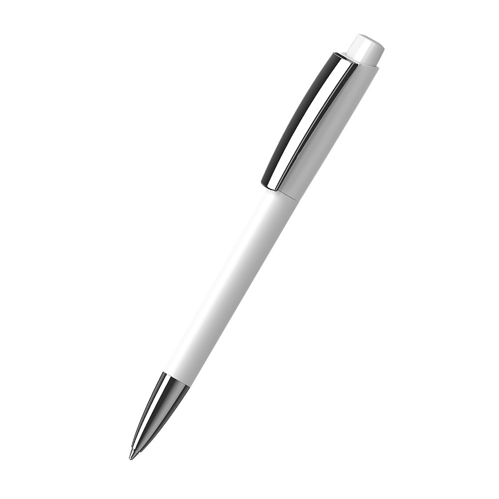 Klio-Eterna - Zeno softtouch/high gloss MMn - Druckkugelschreibersofttouch weiss