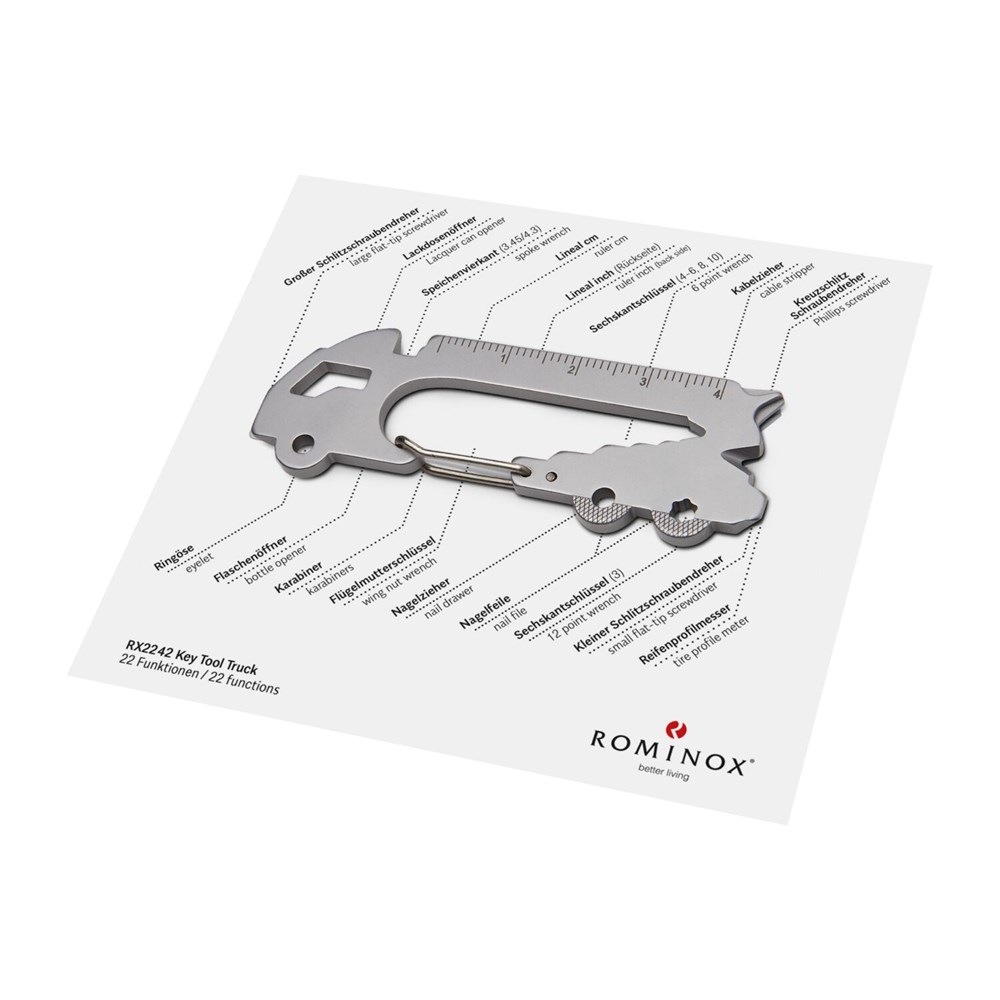 Geschenkartikel: ROMINOX® Key Tool Truck / LKW (22 Funktionen) im Motiv-Mäppchen Danke Geschenkartikel: ROMINOX® Key Tool Truck / LKW (22 Funktionen) im Motiv-Mäppchen Danke