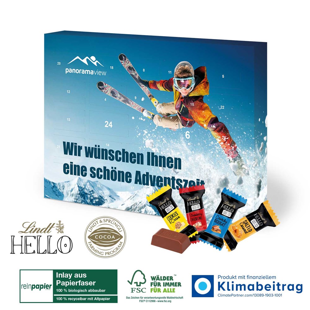 Wand-Adventskalender Lindt HELLO
