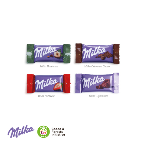 Tisch-Adventskalender mit Milka Schokolade