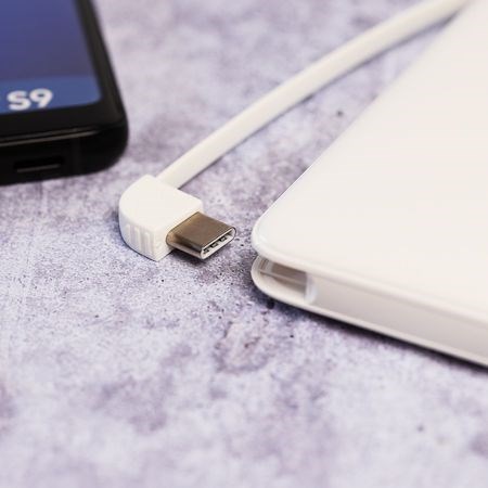 Powerbank Luxury Thin 3 in 1-Weiß-5000 mAh