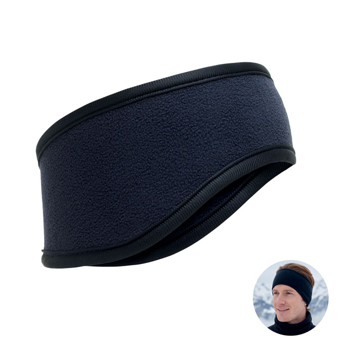 WAVES - Stirnband Fleece - Marineblau