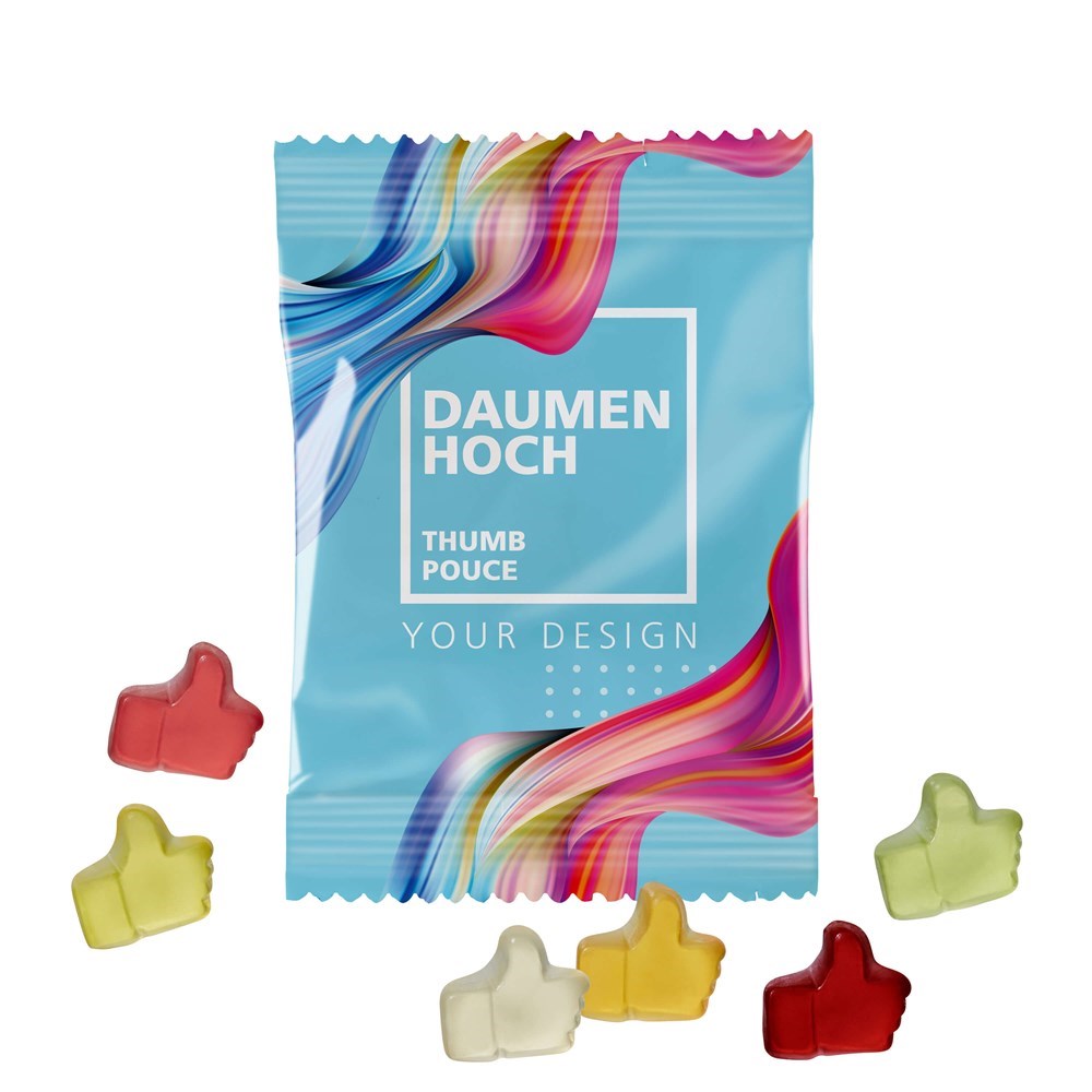 Fruchtgummi Daumen Hoch, 10 g - kleine Menge