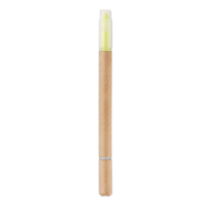 DUO PAPER - Kugelschreiber mit Textmarker