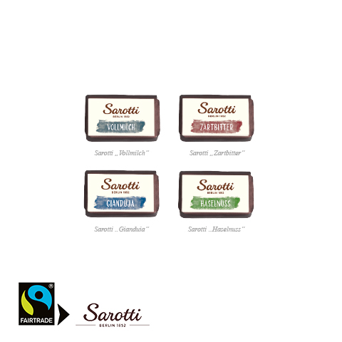 Adventskalender "individuelle Kalenderform" mit Sarotti Fairtrade®